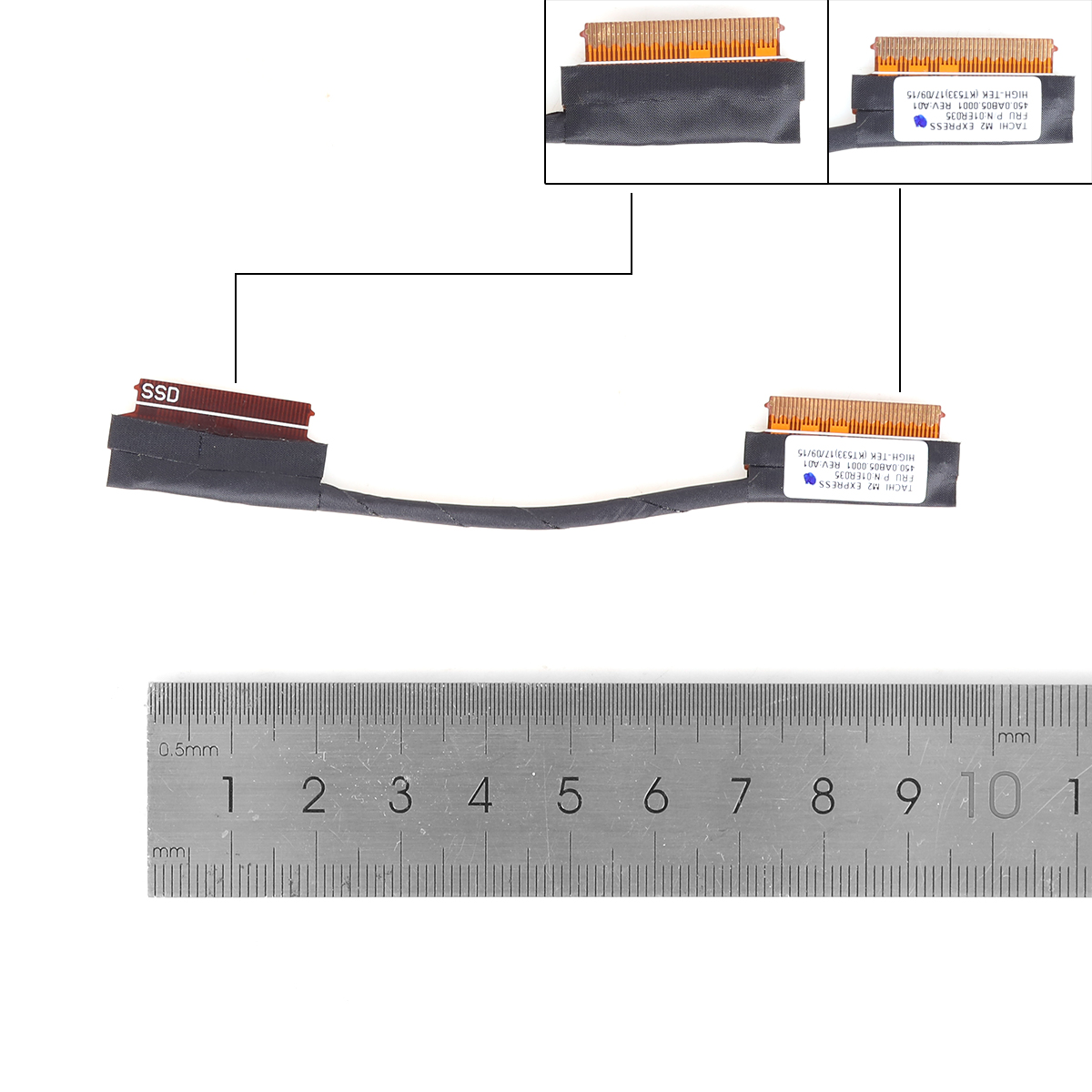 Picture of New LCD Display Screen Cable Replacement  For Lenovo ThinkPad T580 P52S M.2 SSD Drive Connector State Cable Laptop